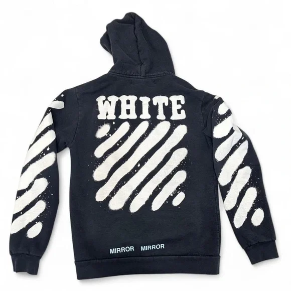 2013 Off-White by Virgil Abloh Black Hoodie Size L Vintage